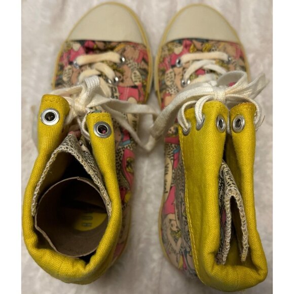 Rouge Helium High Top Canvas Sneakers Chucky-07 Wha Hoo! Unisex Size 7.5M (READ) - Picture 2 of 16